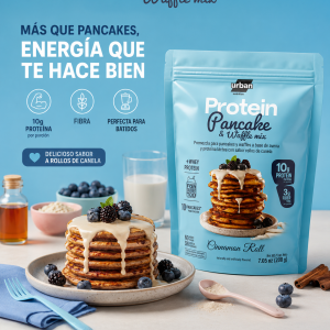 Protein Pancake & Waffles, alto en fibra y proteínas, bajo en calorías, ideal para una vida saludable