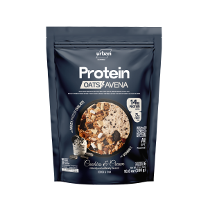 Empaque de PROTEIN AVENA sabor Cookies & Cream - 14g de proteínas por porción