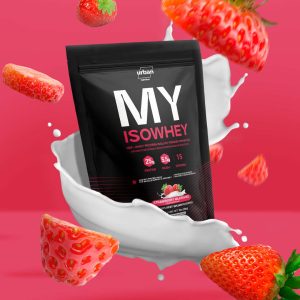 MY ISOWHEY proteina 100% Isolate whey protein sabor frutilla strawberry flavor