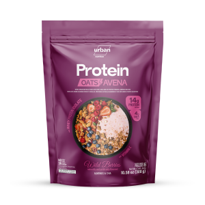 Protein Avena Cereal sabor Wild Berries, alto en proteínas, vitaminas y fibra, perfecto para un estilo de vida saludable"