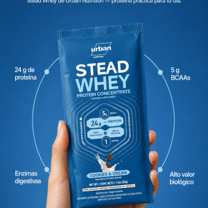 STEAD WHEY sachet de proteina 24 gramos de proteina