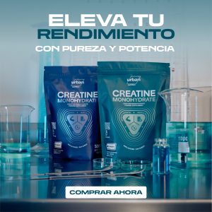 Creatine Creapure® de Urban Nutrition, creatina monohidratada pura, ideal para mejorar el rendimiento deportivo y la recuperación muscular.