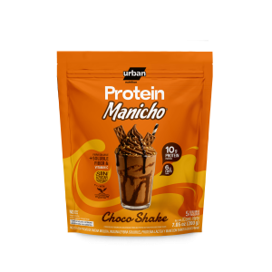 Protein Manicho Choco Shake en presentación de 200 g, bebida en polvo sabor chocolate con 10 g de proteína, fibra, prebióticos y vitamina C