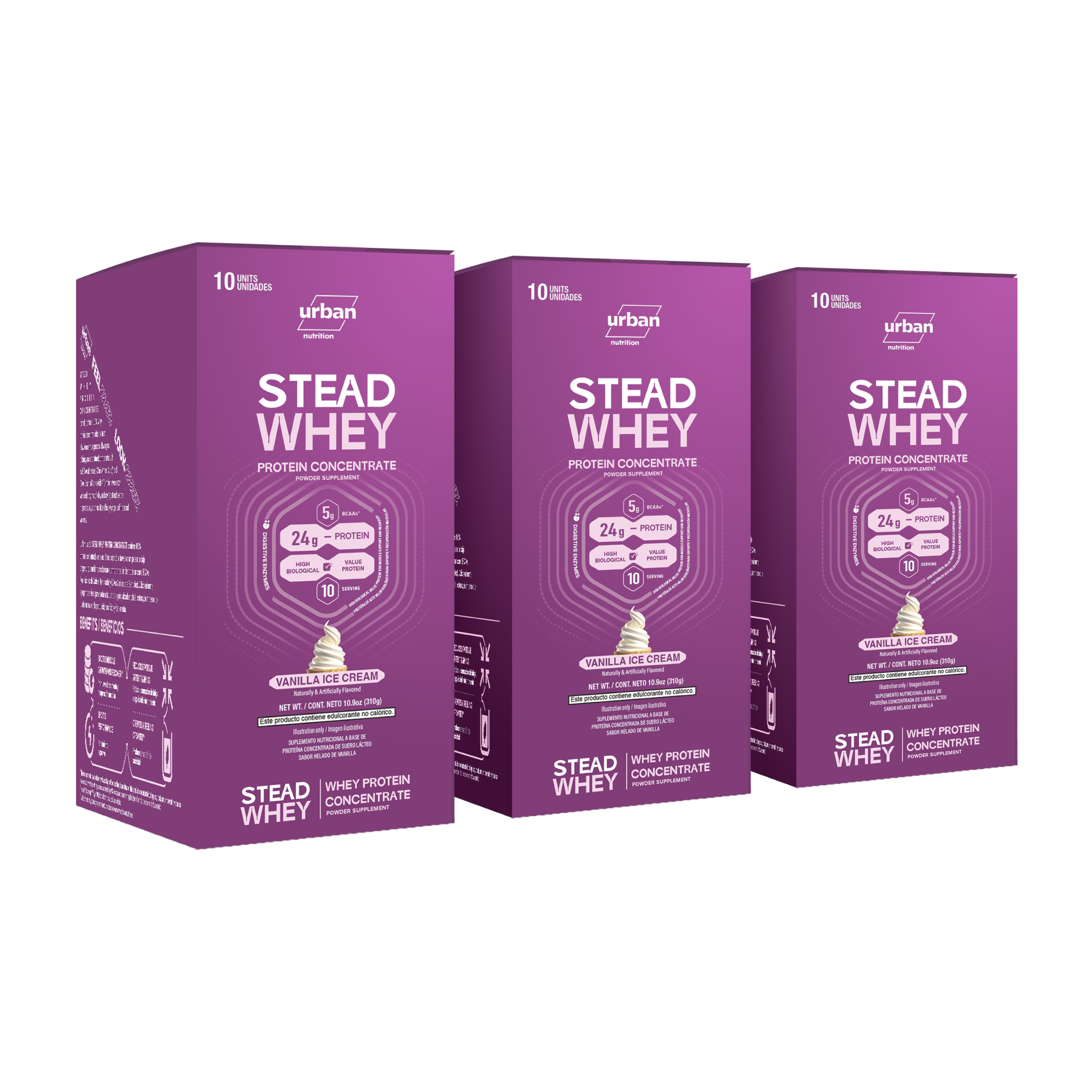 STEAD WHEY sachet STEAD WHEY sachet de proteina 24 gramos de proteina