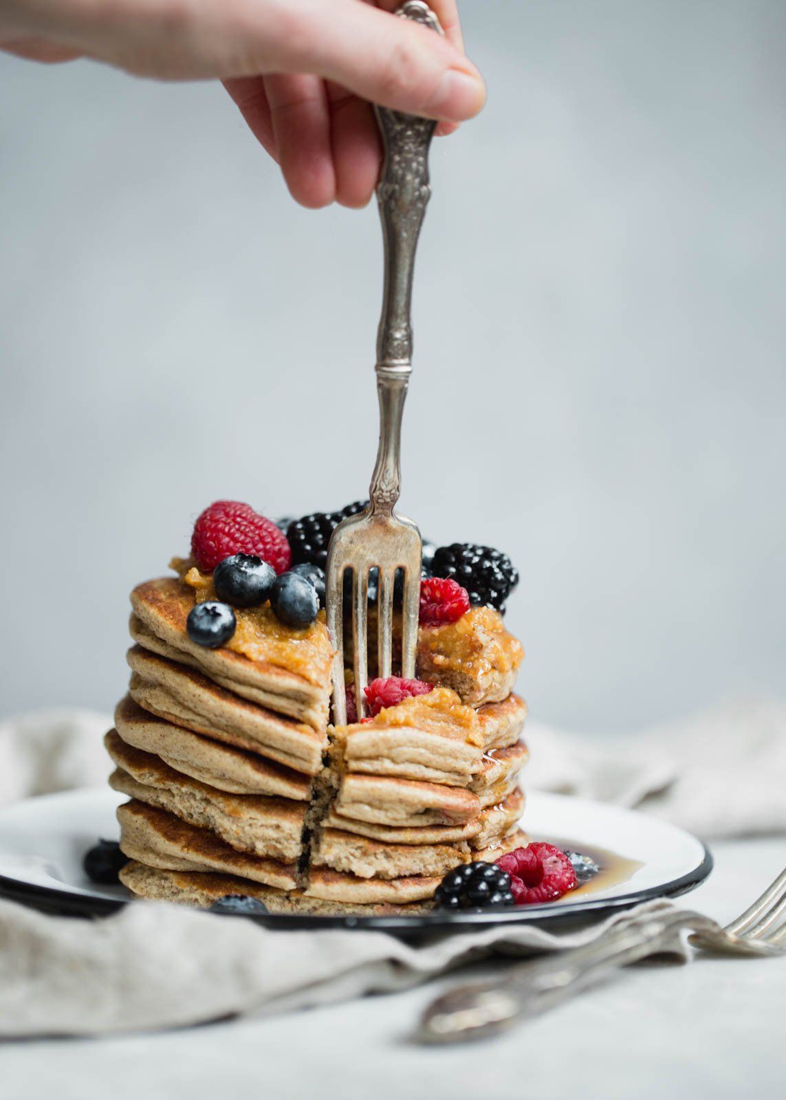 Pancakes preparados con Protein Pancake and Waffle Mix de Urban Nutrition